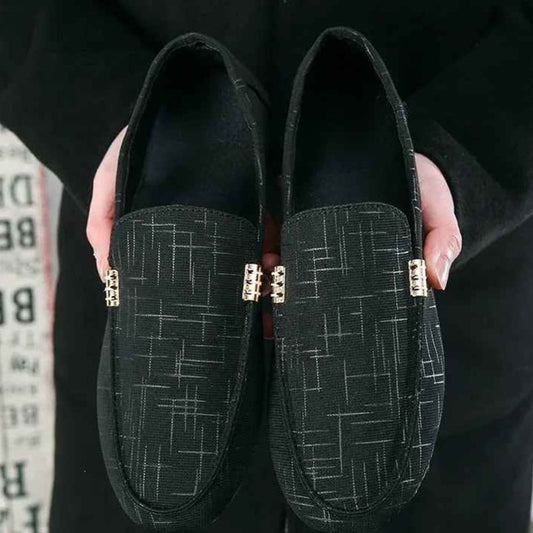 Men's Black Suede Loafers