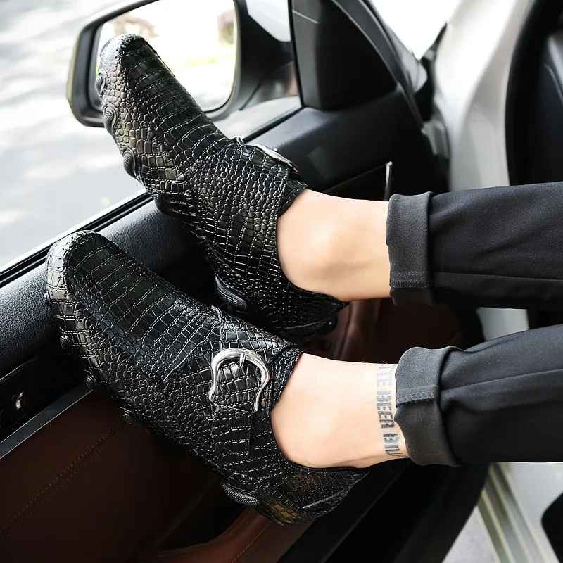 Crocodile Skin Loafers