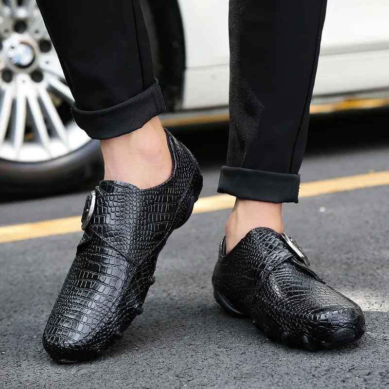 Crocodile Skin Loafers