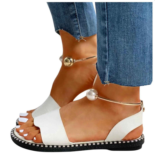 Pearl Ankle Strap Sandals