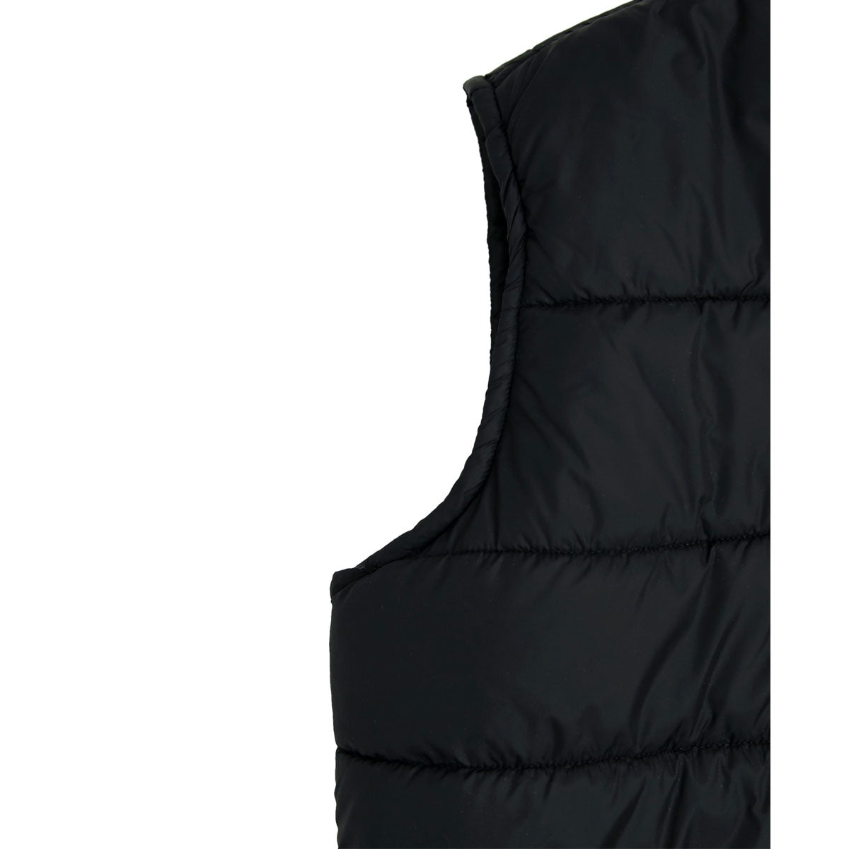 Black Plus Size Sleeveless Puffer Jacket PSM-6126