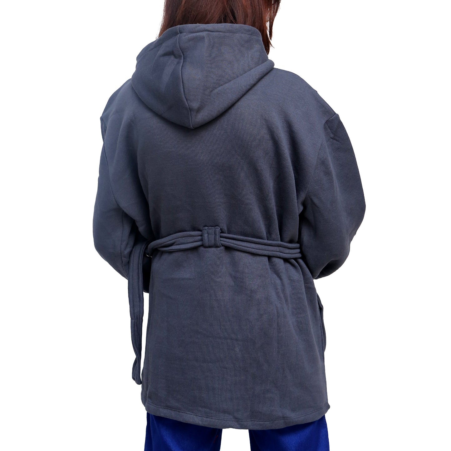 Charcoal Cinched Hoodie STW-041S