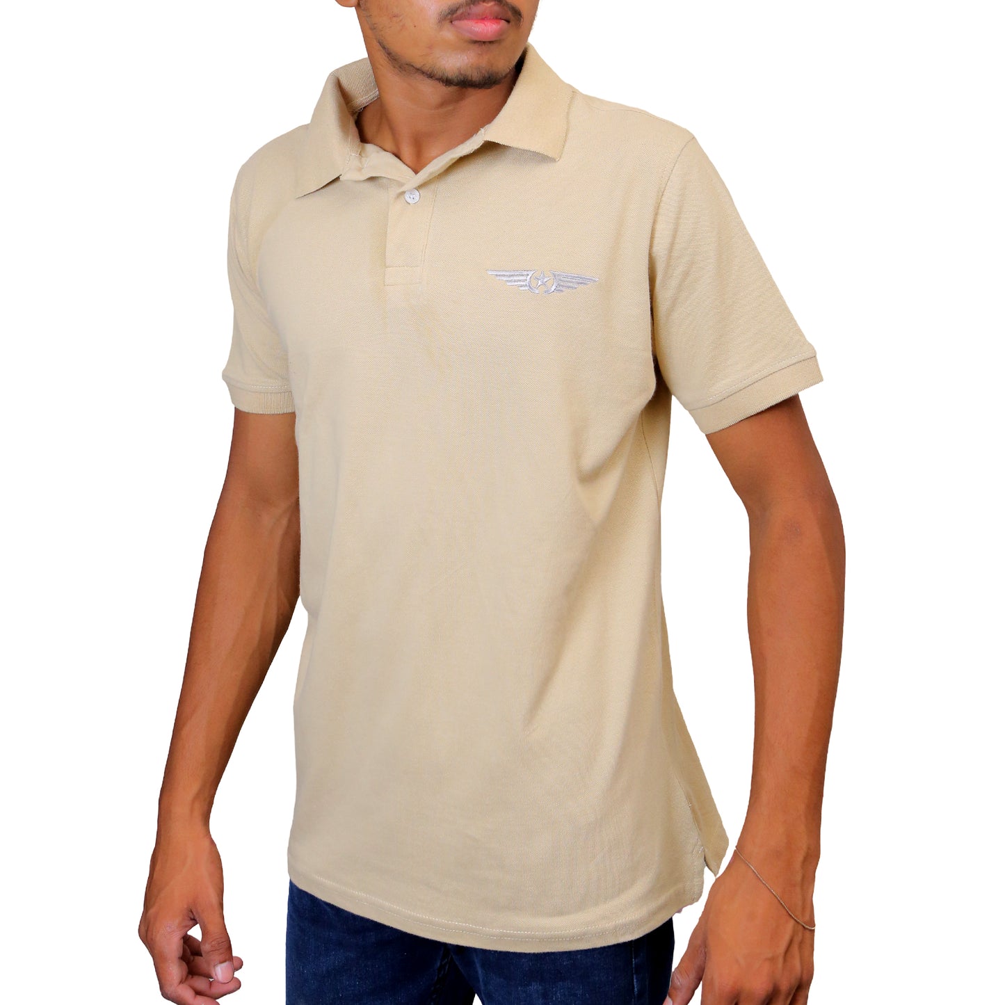 Dapper Beige Polo STM-083