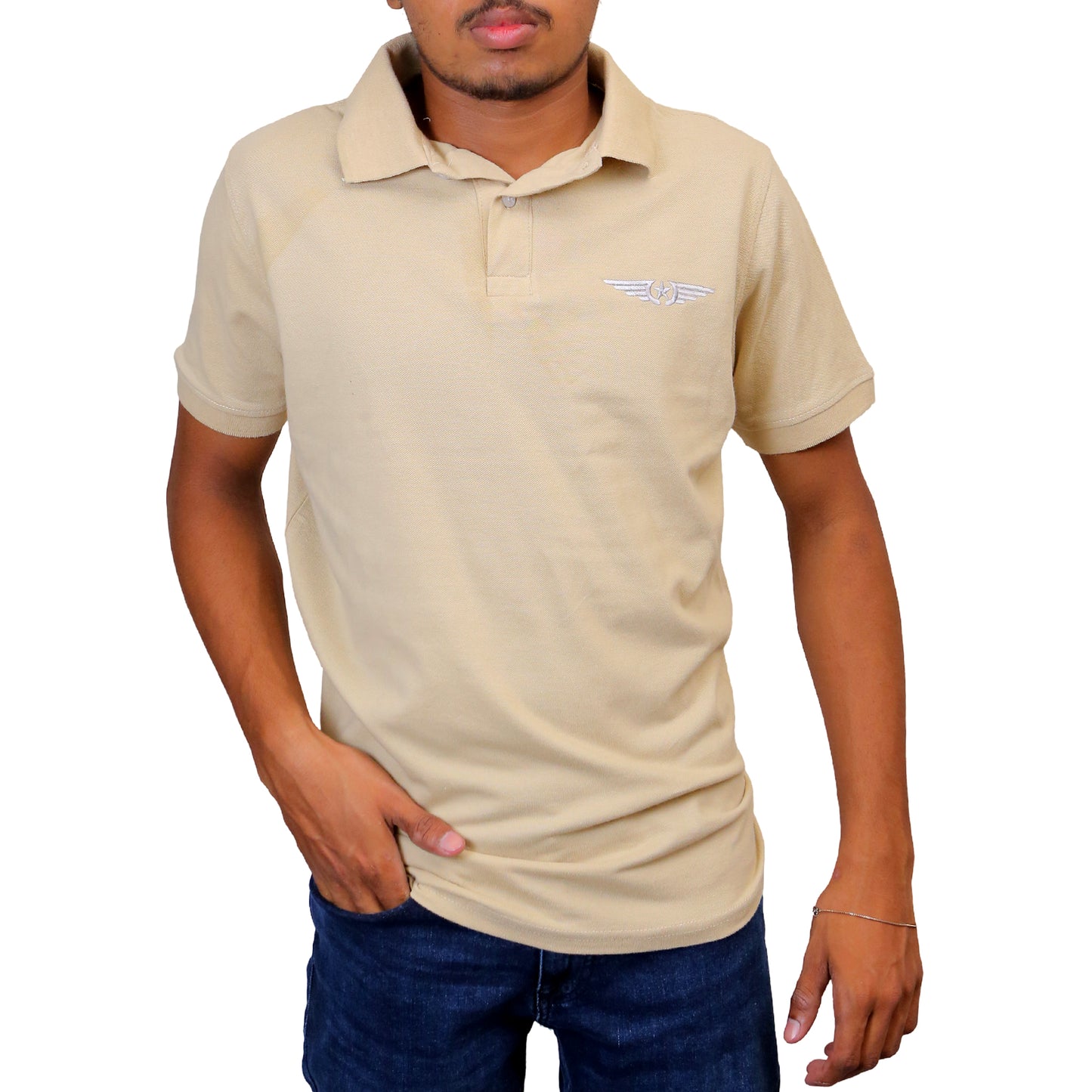 Dapper Beige Polo STM-083