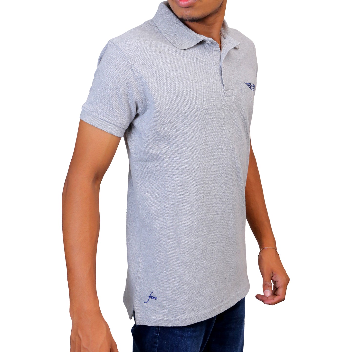 Sleek Grey Polo STM-086