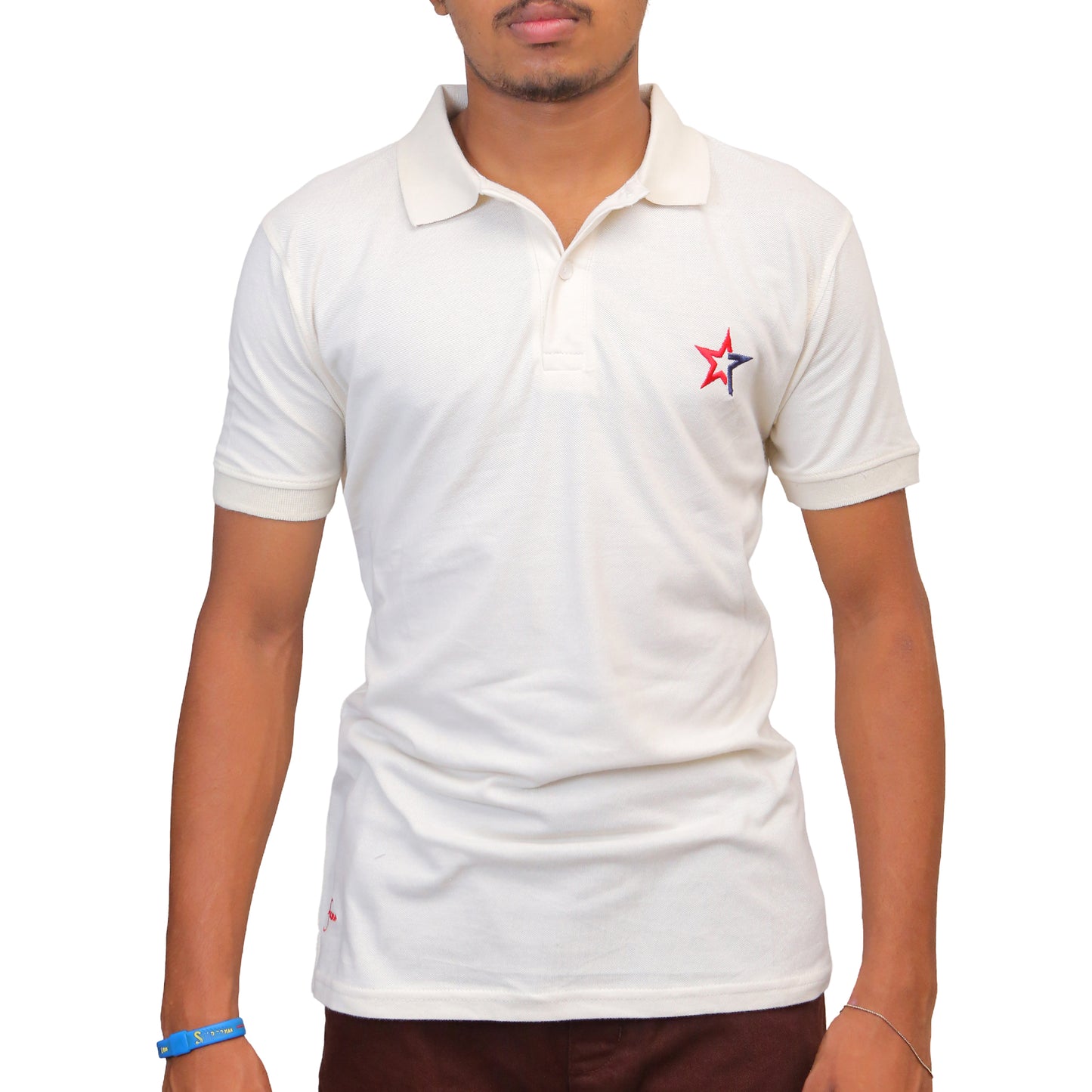 Classic Off White Polo STM-085