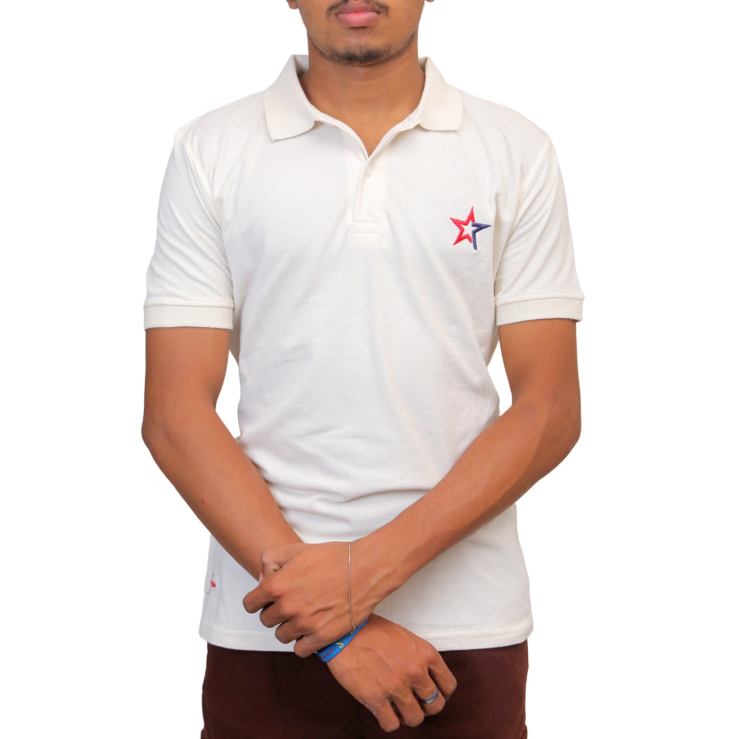 Classic Off White Polo STM-085