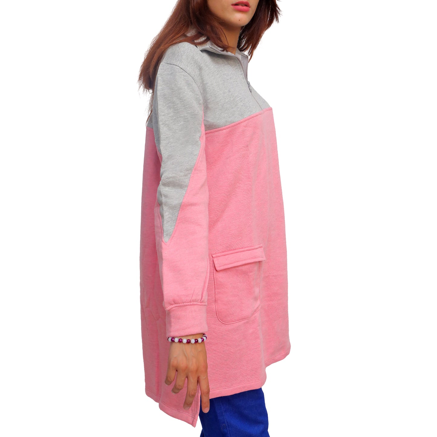 Color Block Long Sweatshirt STW-042