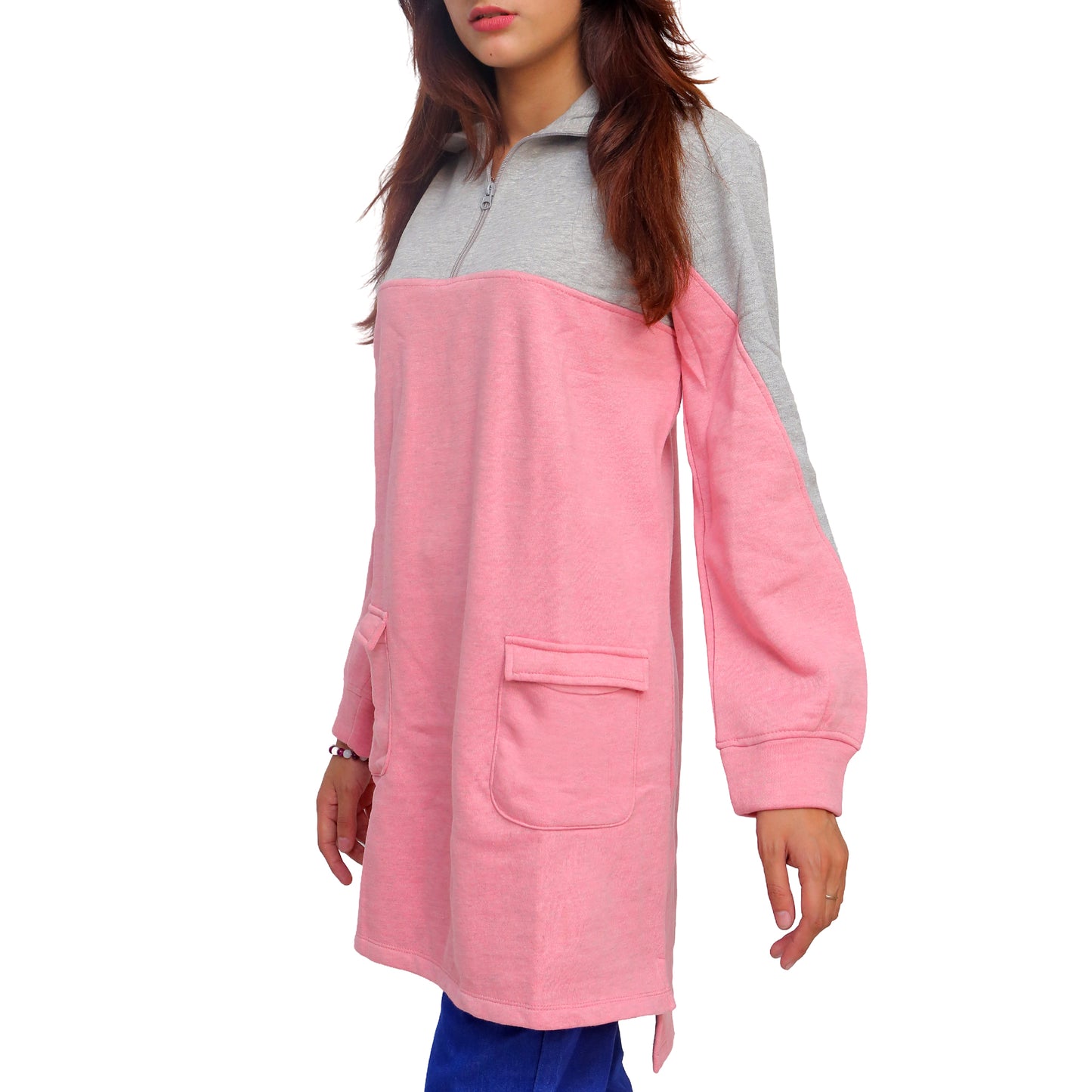 Color Block Long Sweatshirt STW-042