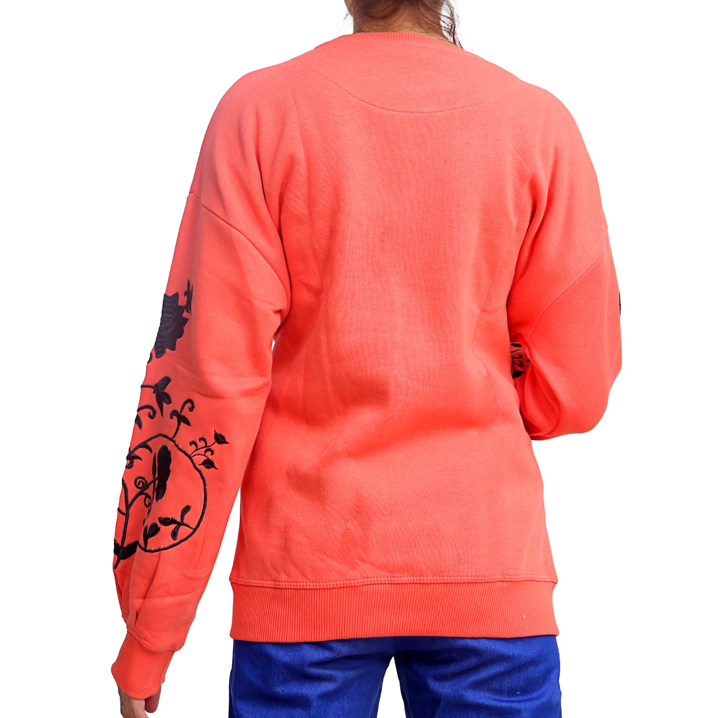 Coral Floral Sweatshirt STW-1220