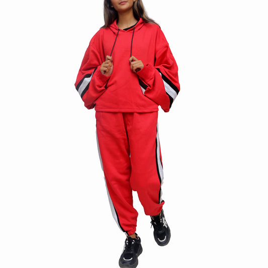 Trendy Striped Sweatsuit