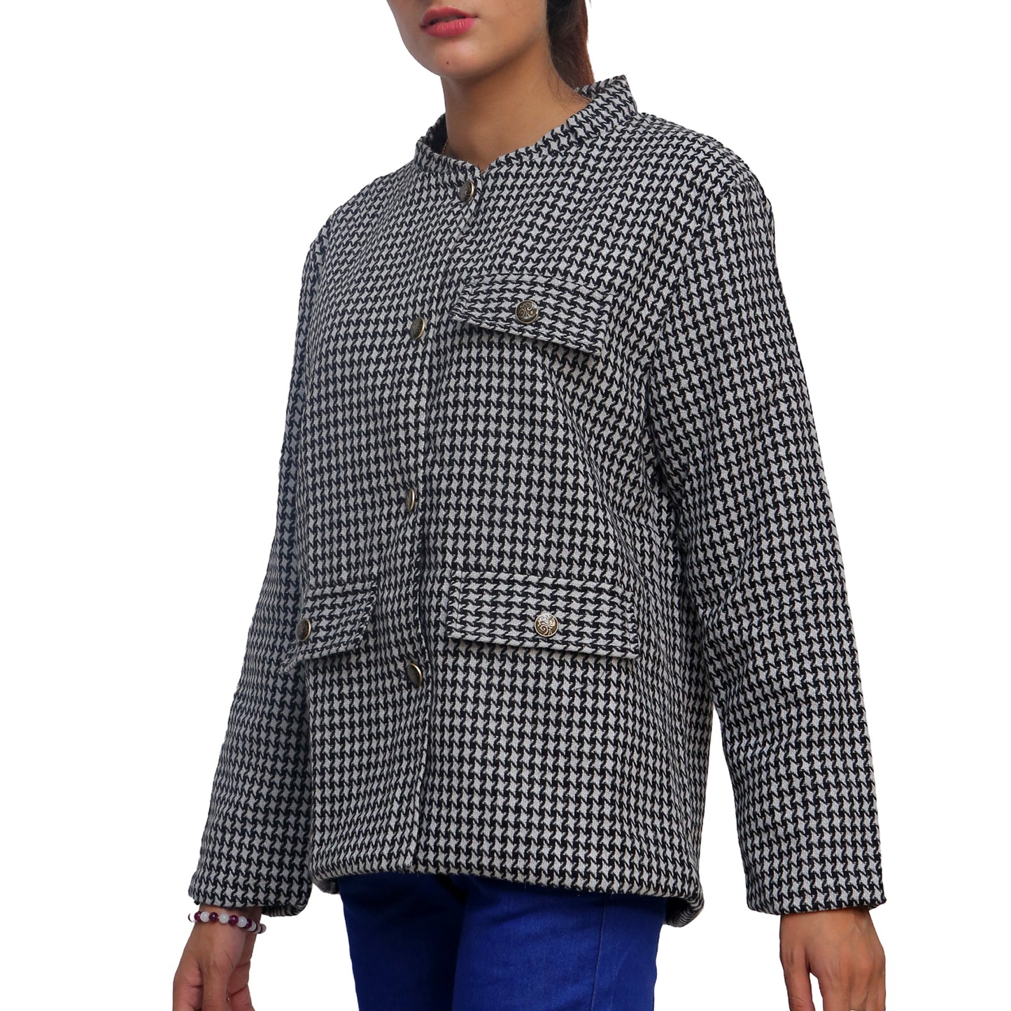 Trendy Tweed Jacket STW-3003