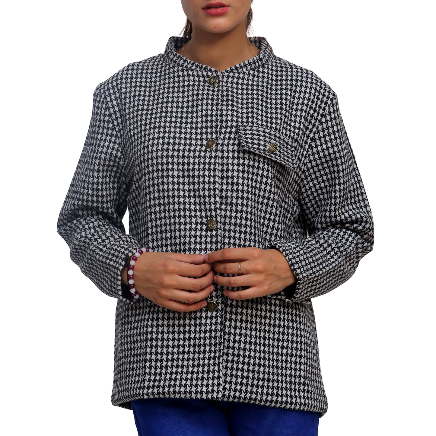 Trendy Tweed Jacket STW-3003