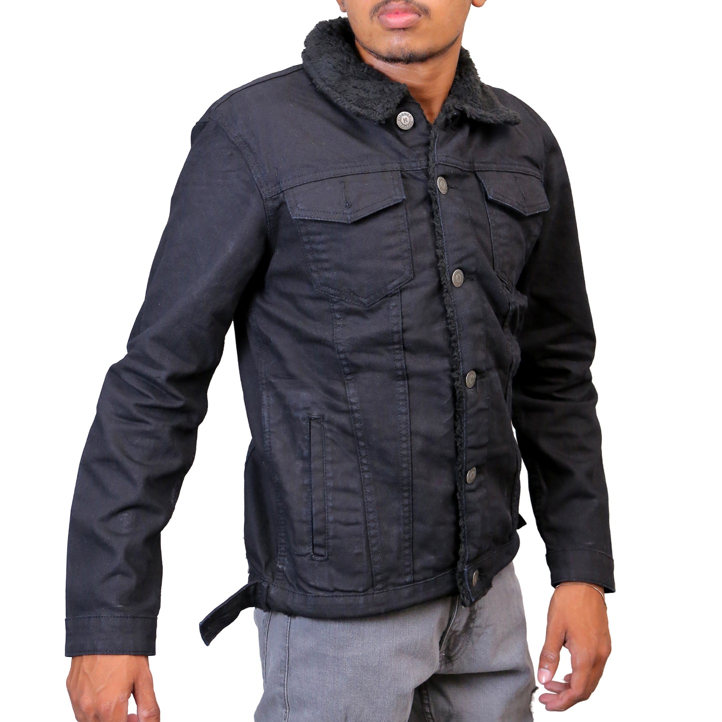 Denim Trucker with Sherpa STMD-3018