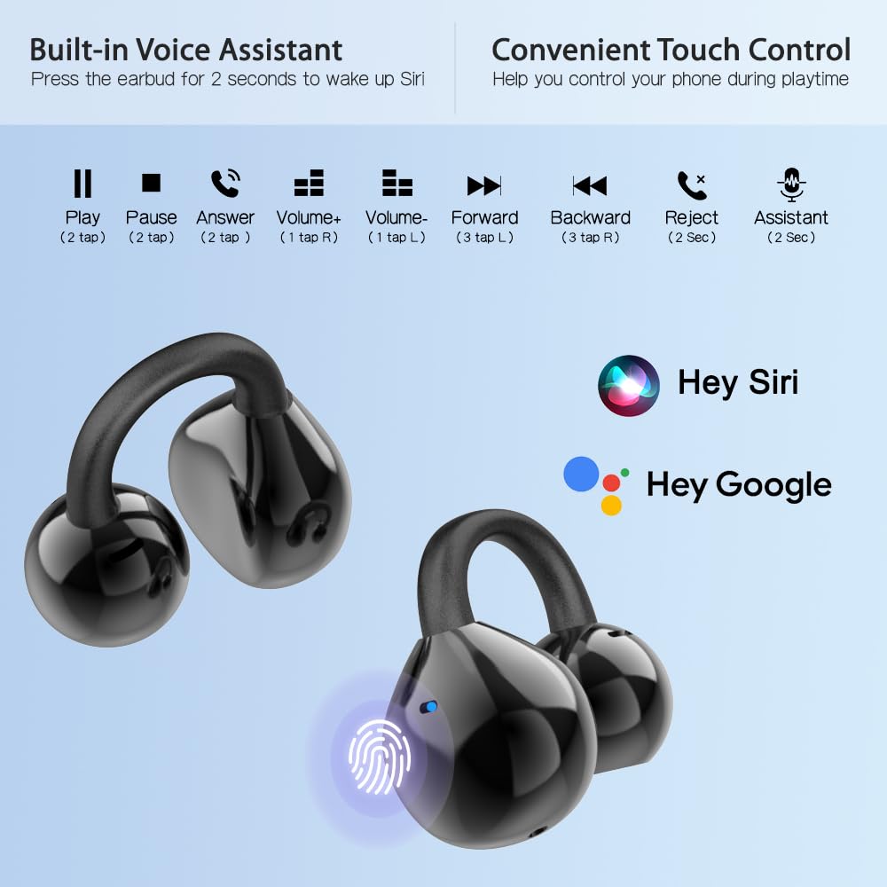 Ear Clip Wireless Earbuds Bluetooth 5.4 M79 | TWS Earbuds