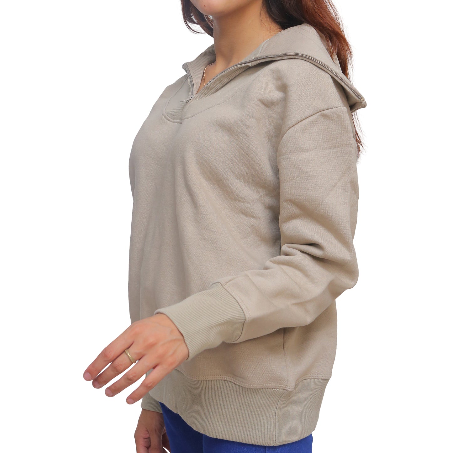 Essential Beige Sweatshirt STW-058S