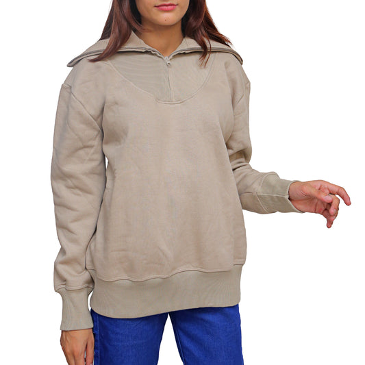 Essential Beige Sweatshirt STW-058S