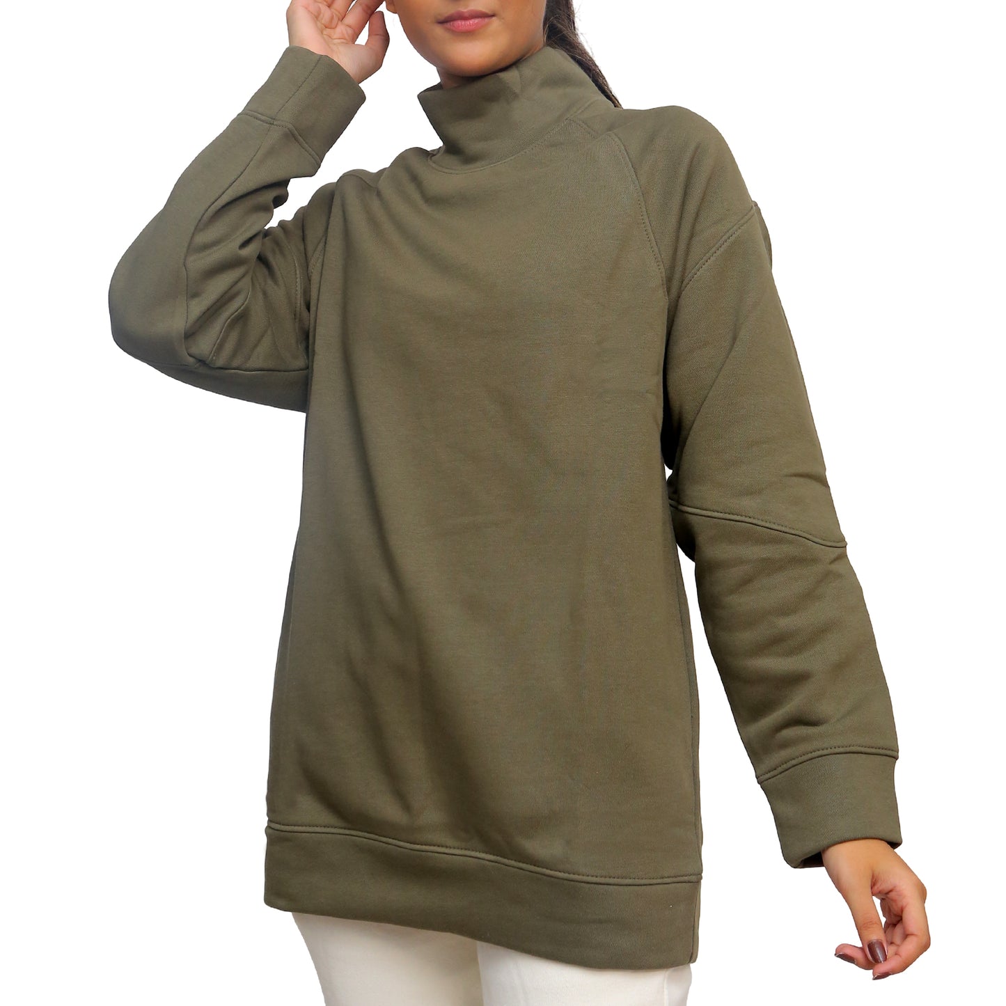 Essential Olive Sweatshirt STW-053S