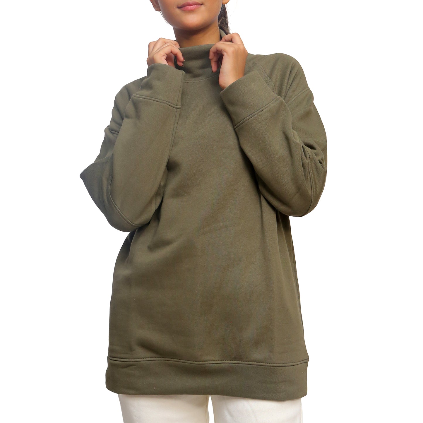 Essential Olive Sweatshirt STW-053S