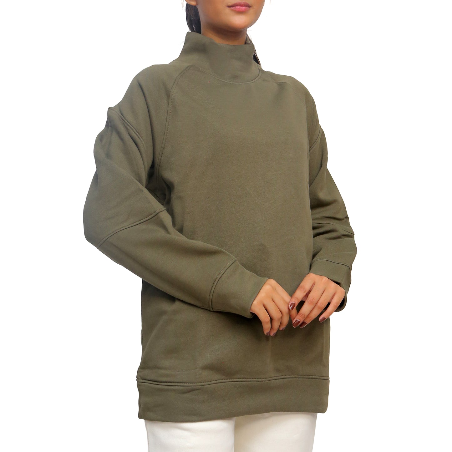 Essential Olive Sweatshirt STW-053S