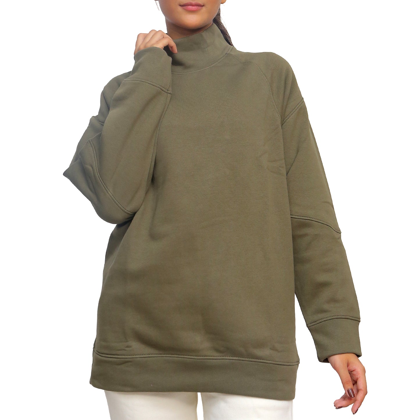 Essential Olive Sweatshirt STW-053S