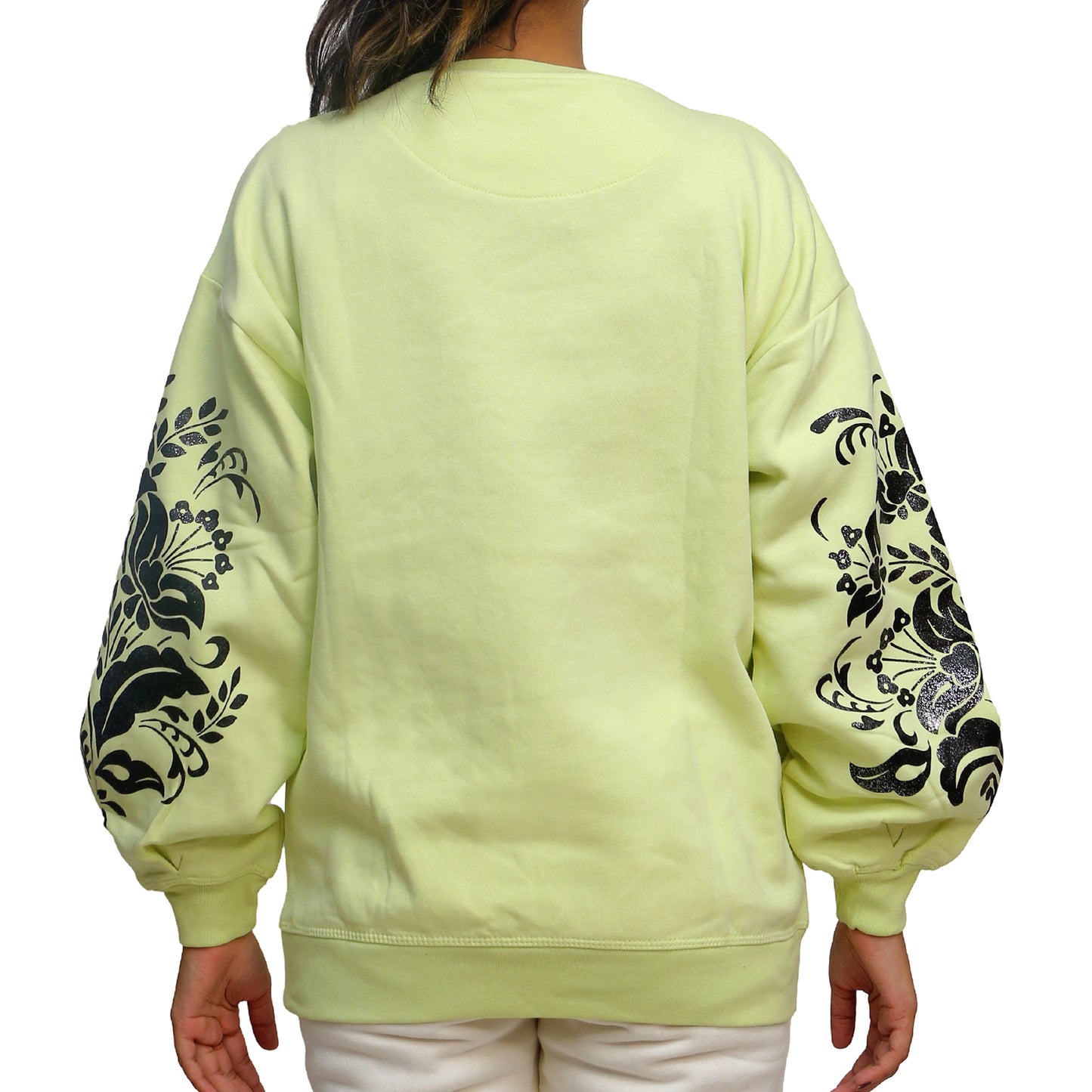 Floral Sleeve Sweatshirt SWS-2012