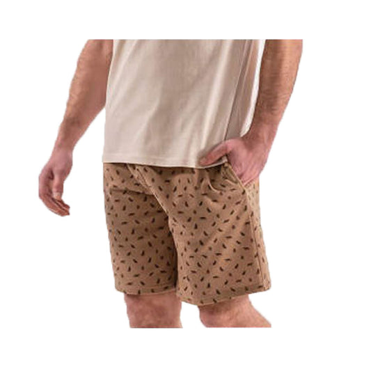 Khaki Safari Fleece Shorts