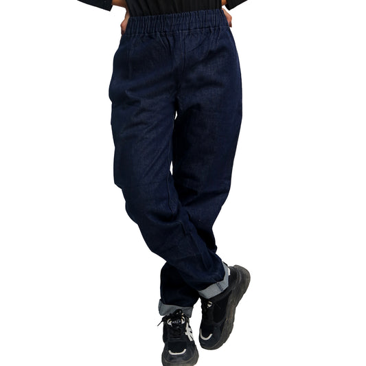 Navy Denim Pants SWD-3001