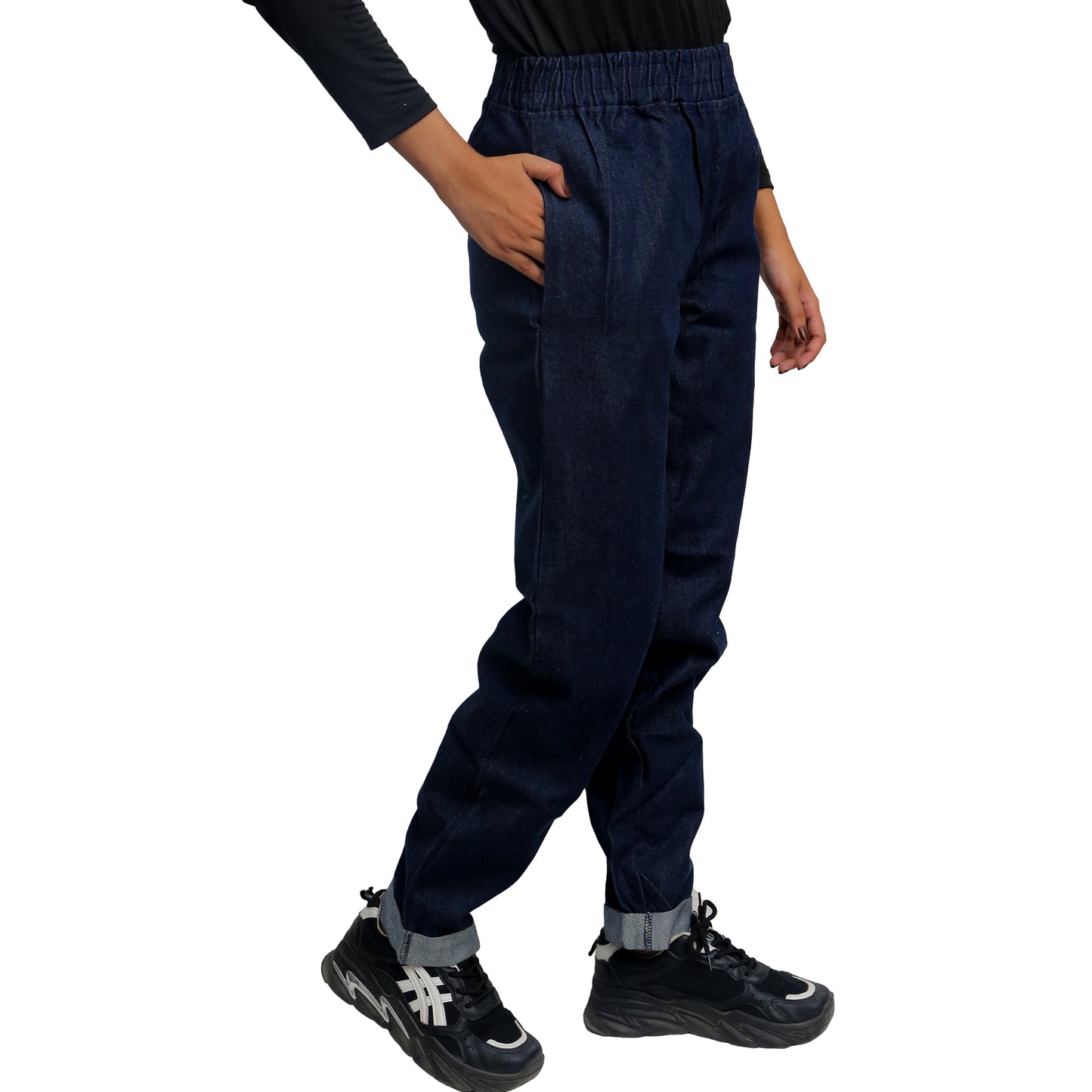 Navy Denim Pants SWD-3001