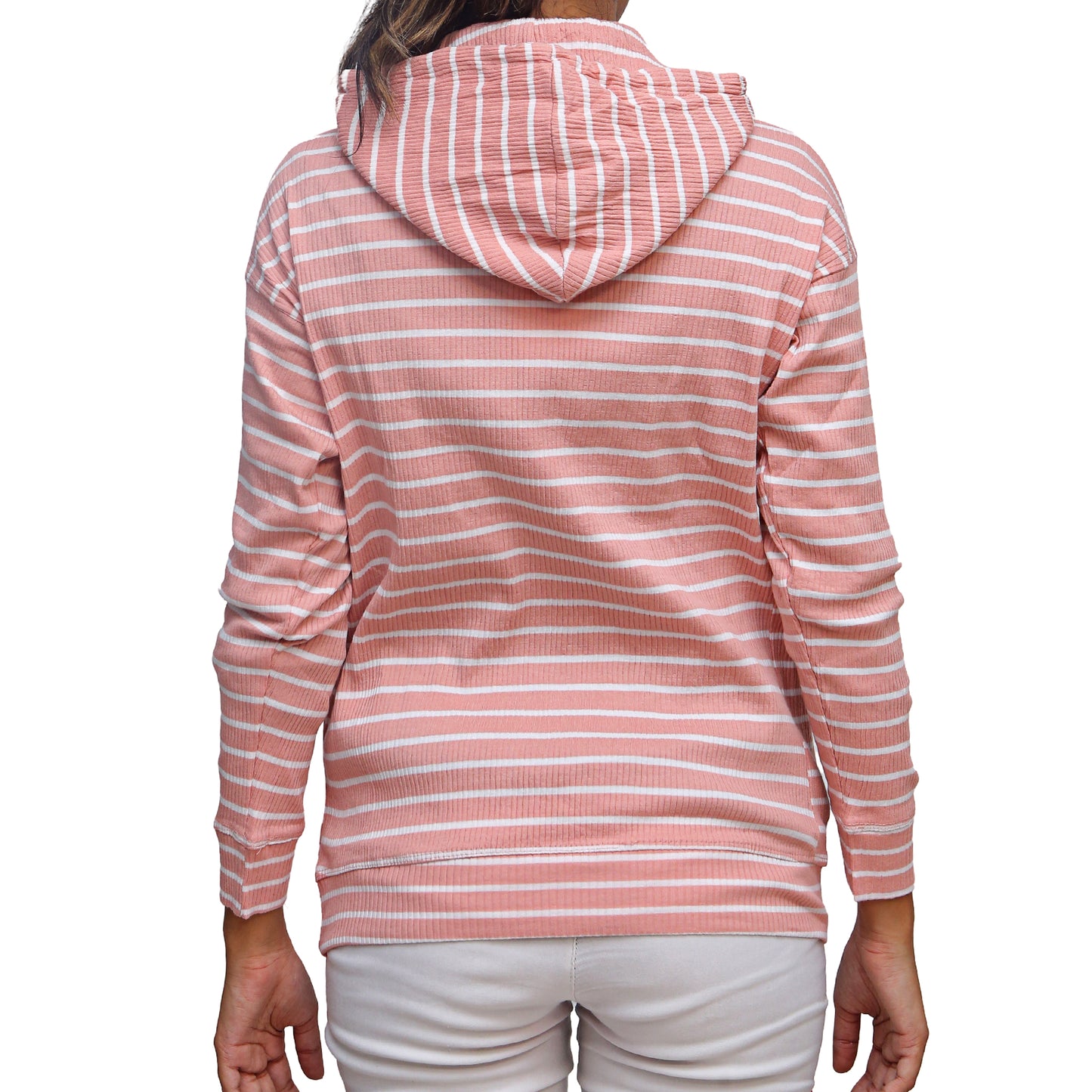 Pink Striped Hoodie STW-2024