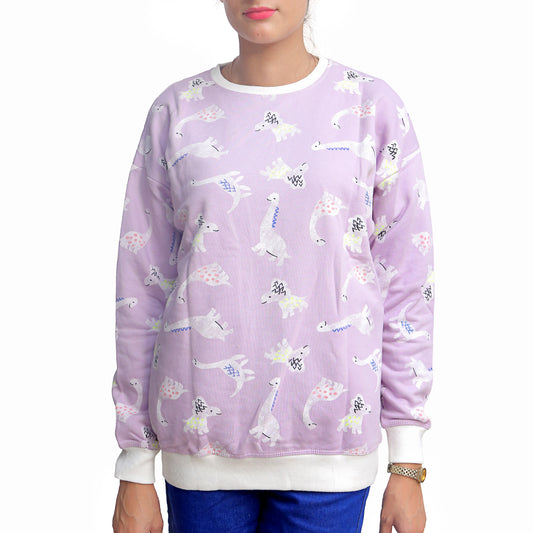 Purple Dino Pullover STW-2029