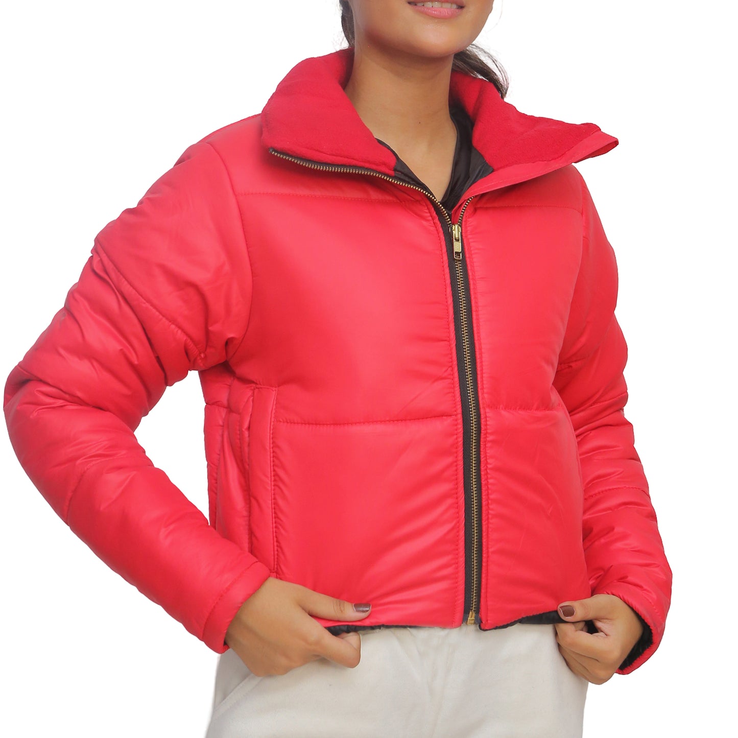 Red Puffer Jacket STW-2055