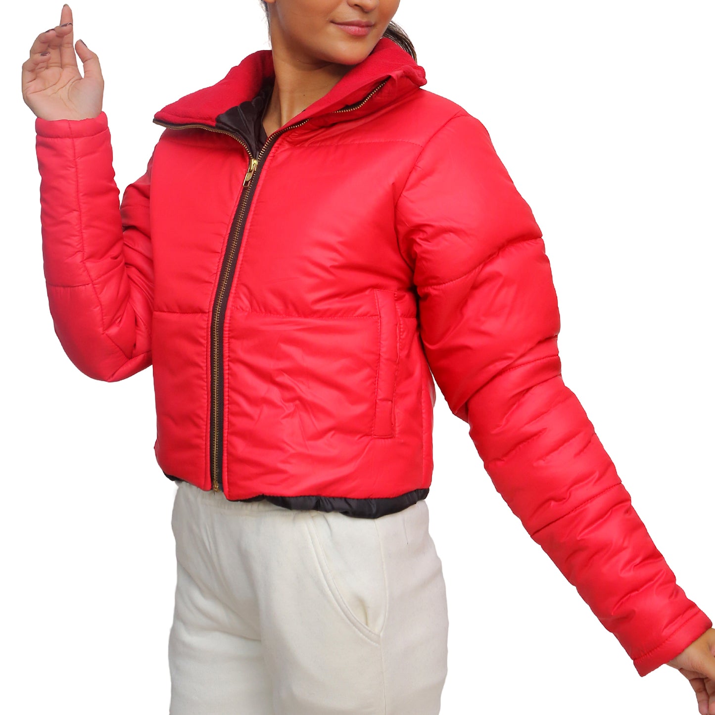 Red Puffer Jacket STW-2055