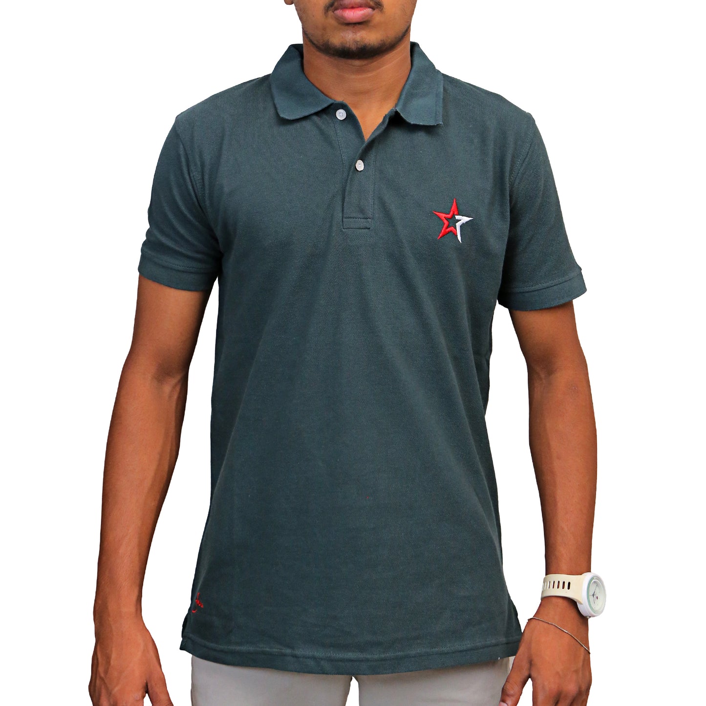 Trendy Green Polo STM-081